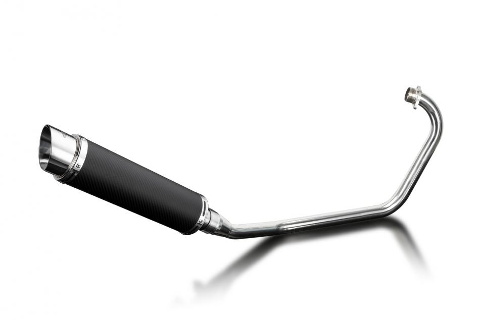 KYMCO CK1 2014-2015 FULL EXHAUST SYSTEM 350mm CARBON ROUND SILENCER