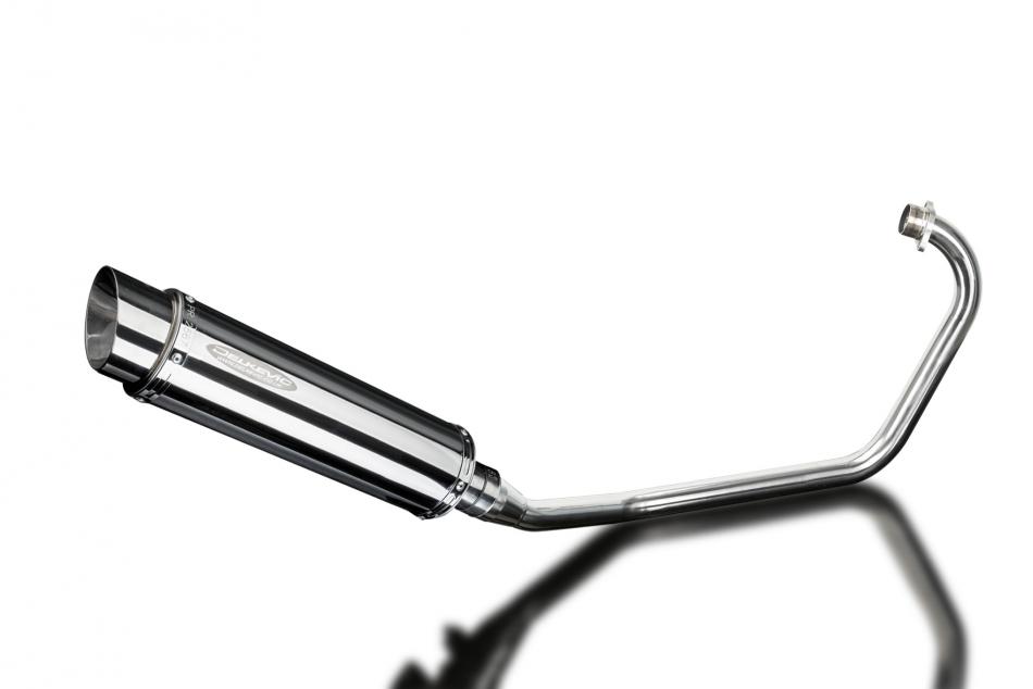 KYMCO CK1 2014-2015 FULL EXHAUST SYSTEM 350mm STAINLESS ROUND SILENCER