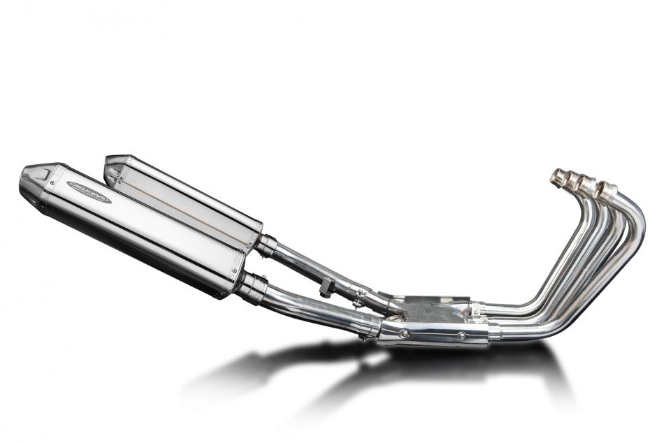 Yamaha XJR1300 2004-2006 Full Exhaust 4-2 420mm Tri-Oval Stainless Silencer Kit