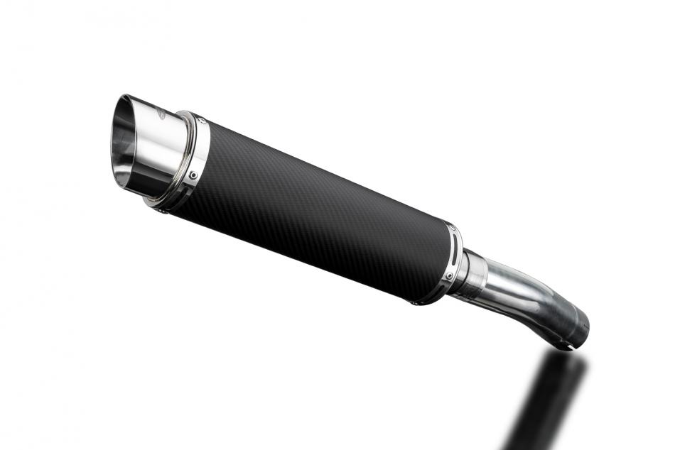 HONDA CB400SF HYPER VTEC NC39 99-01 350mm CARBON ROUND BSAU SILENCER EXHAUST KIT