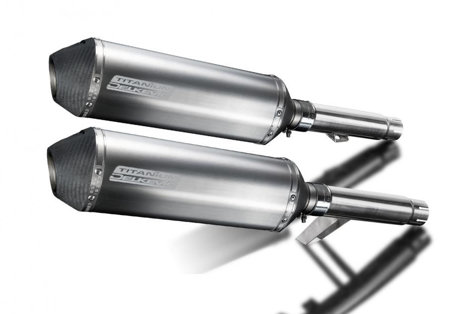 Kawasaki GPZ900R ZX900A 1984-2003 343mm X-Oval Titanium Exhaust Silencer Can Kit