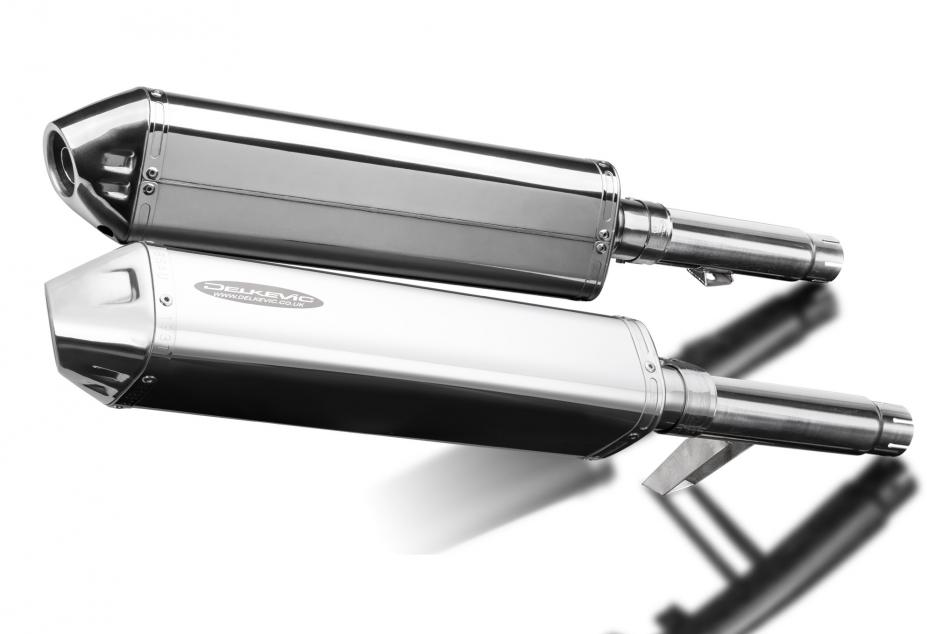 Kawasaki GPZ900R ZX900A 1984-2003 420mm Tri-Oval Stainless Exhaust Silencer Kit