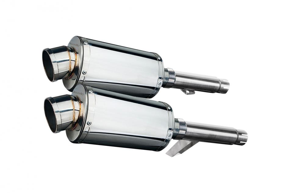 KAWASAKI GPZ900R ZX900A 1984-03 225mm OVAL STAINLESS SILENCER EXHAUST KIT