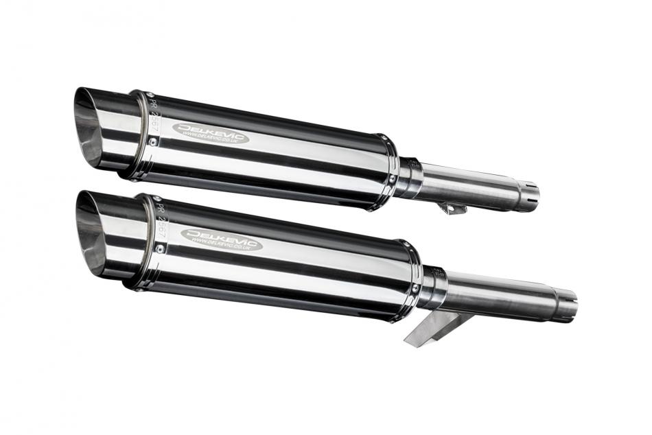 KAWASAKI GPZ900R ZX900A 1984-03 350mm ROUND STAINLESS BSAU SILENCER EXHAUST KIT