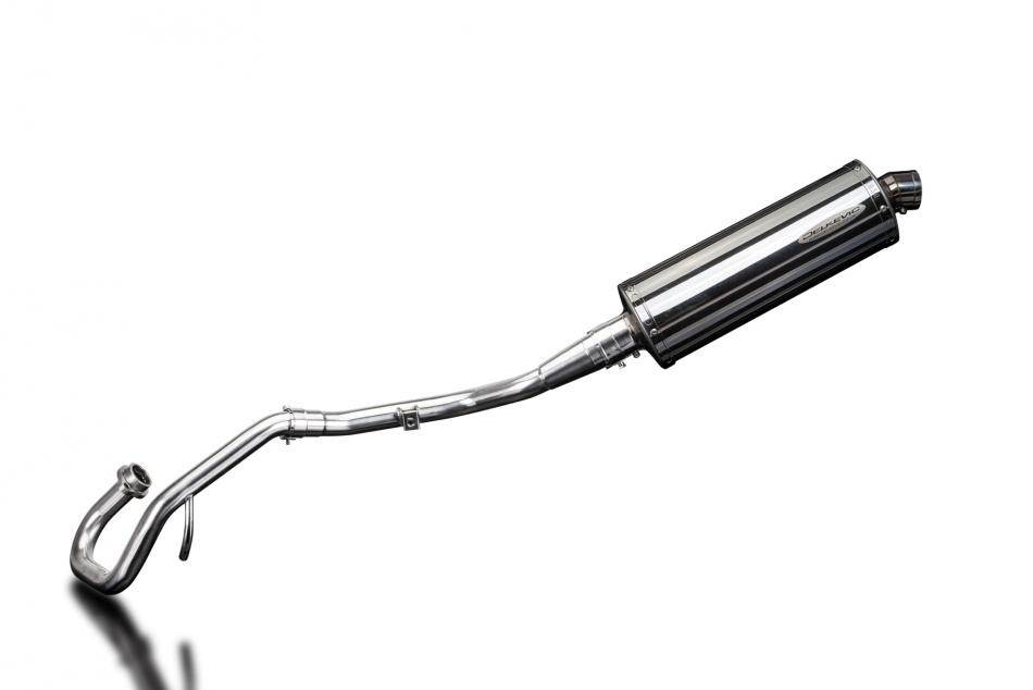 YAMAHA WR125X 2009-2018 FULL EXHAUST SYSTEM 350mm STAINLESS OVAL SILENCER