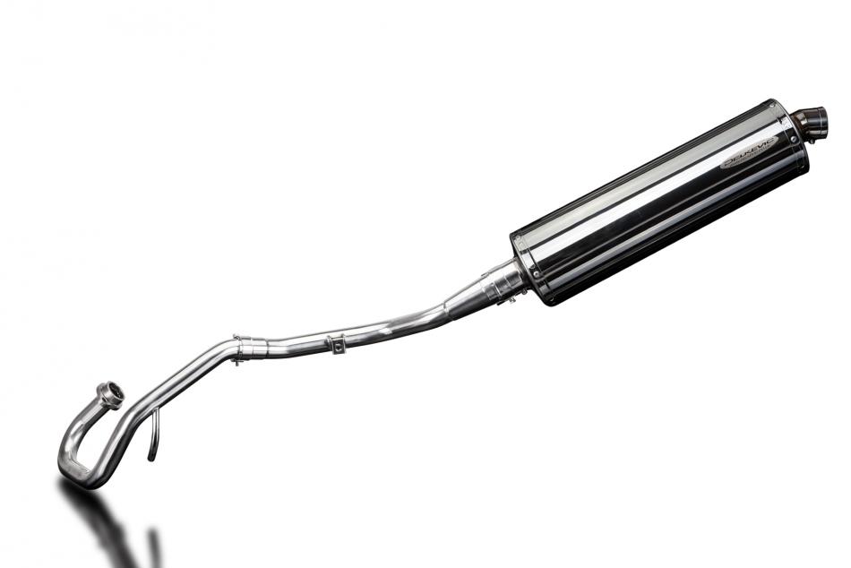 YAMAHA WR125X 2009-2018 FULL EXHAUST SYSTEM 450mm STAINLESS OVAL SILENCER