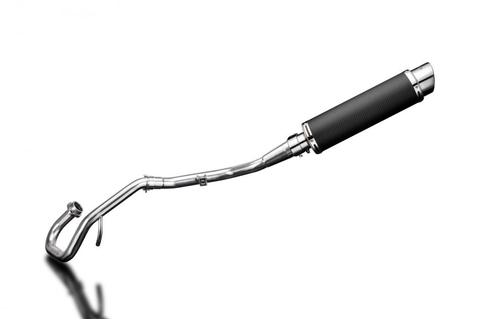 YAMAHA WR125X 2009-2018 FULL EXHAUST SYSTEM 350mm CARBON ROUND SILENCER