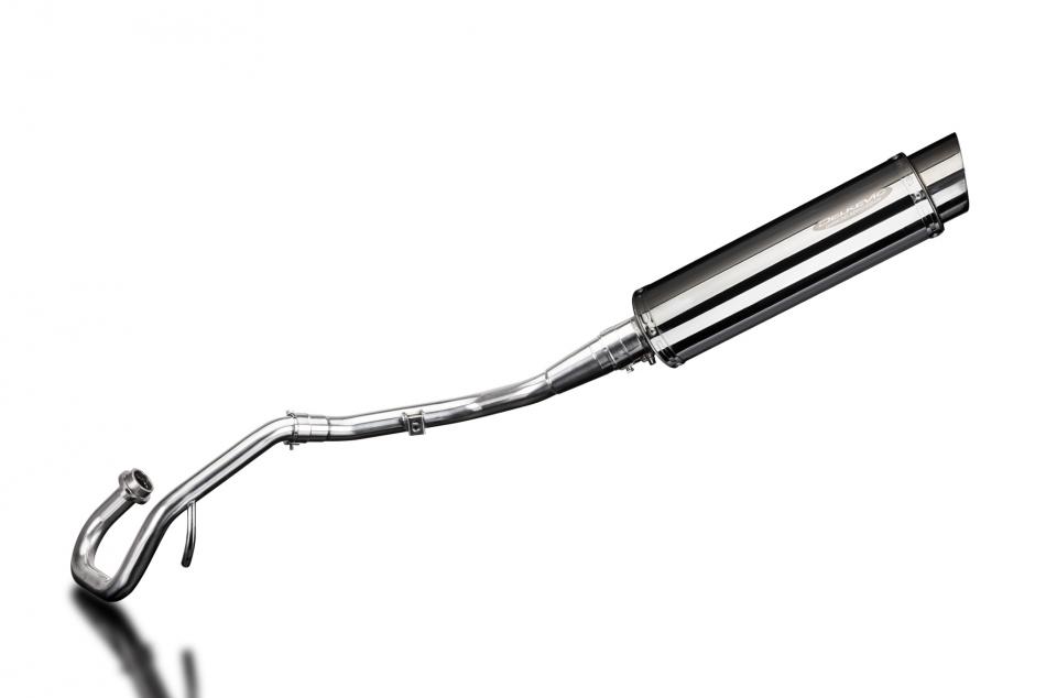 YAMAHA WR125X 2009-2018 FULL EXHAUST SYSTEM 350mm STAINLESS ROUND SILENCER