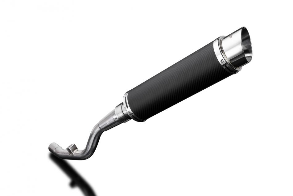 YAMAHA WR125 X 2009-2018 350mm CARBON ROUND BSAU SILENCER EXHAUST KIT