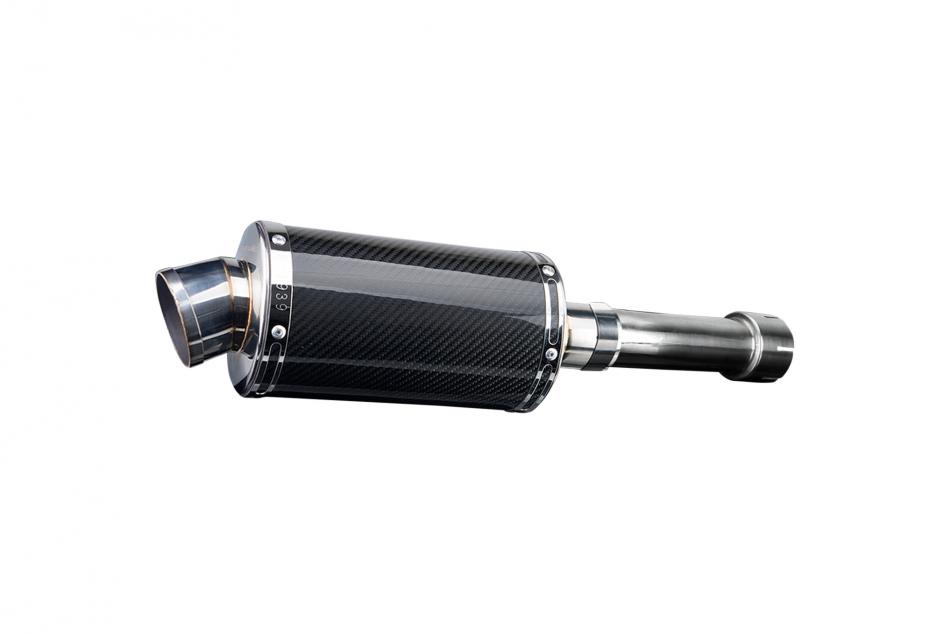 HONDA GB400F-F2-TT H3 NC20 85-89 225mm OVAL CARBON SILENCER EXHAUST KIT