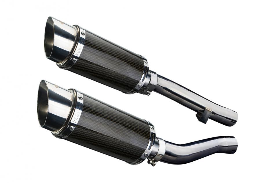 YAMAHA XJR1300 2004-2006 200mm ROUND CARBON SILENCER EXHAUST KIT