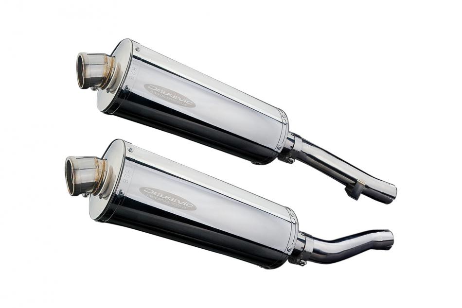 YAMAHA XJR1300 2004-2006 350mm OVAL STAINLESS BSAU SILENCER EXHAUST KIT