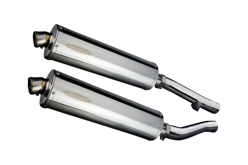 YAMAHA XJR1300 2004-2006 450mm OVAL STAINLESS BSAU SILENCER EXHAUST KIT