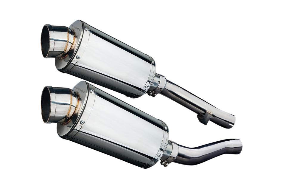 YAMAHA XJR1300 2004-2006 225mm OVAL STAINLESS SILENCER EXHAUST KIT