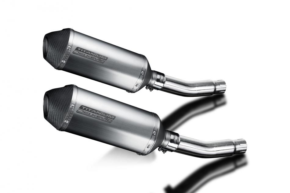 Honda CB500T 1975-1976 260mm X-Oval Titanium Exhaust Silencer Can Kit