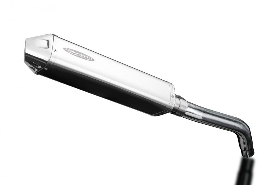 Triumph Tiger 800 XR 2015-2019 420mm Tri-Oval Stainless Exhaust Silencer Can Kit