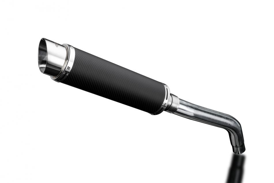 TRIUMPH TIGER 800 XR 2015-2019 350mm CARBON ROUND BSAU SILENCER EXHAUST KIT