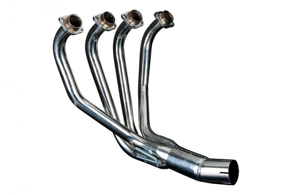SUZUKI GSX750 98-02 STAINLESS STEEL 4-1 EXHAUST DOWNPIPES OEM COMPATIBLE