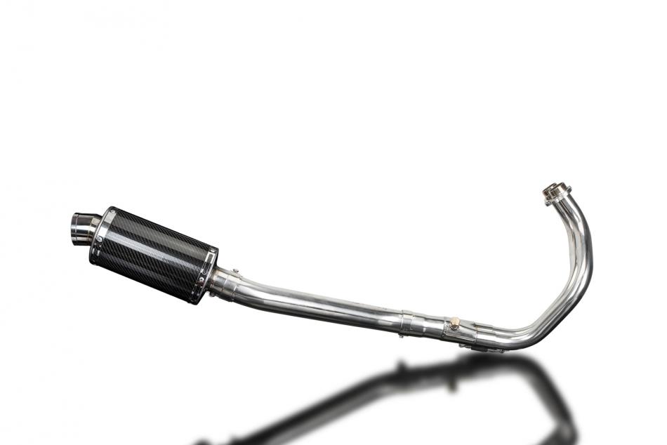 XSR700 2015-2021 / DS70 OVAL 225mm (9 inch) CARBON FIBRE SILENCER 2-1 COMPLETE SYSTEM