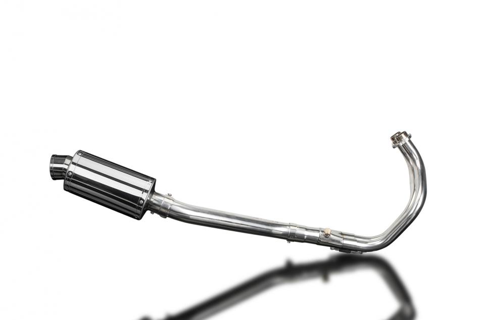 XSR700 2015-2021 / SS70 OVAL 225mm (9 inch) SILENCER 2-1 COMPLETE SYSTEM 304 STAINLESS STEEL