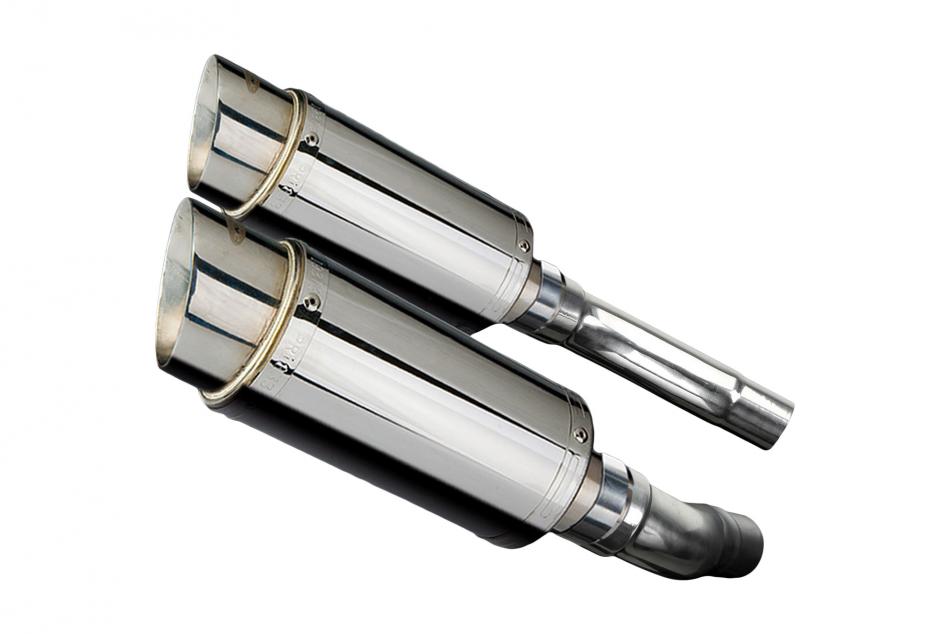 TRIUMPH  STREET TRIPLE R 09-12 200mm ROUND STAINLESS SILENCER EXHAUST KIT