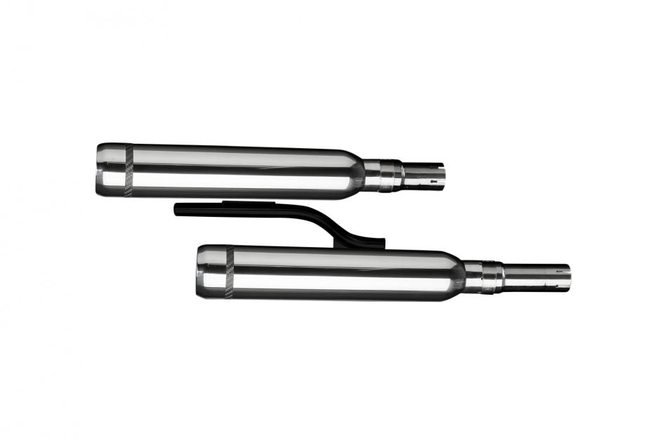 YAMAHA XV1700 ROAD STAR 04-07 410mm CUSTOM SILENCER EXHAUST KIT BULL NOSE