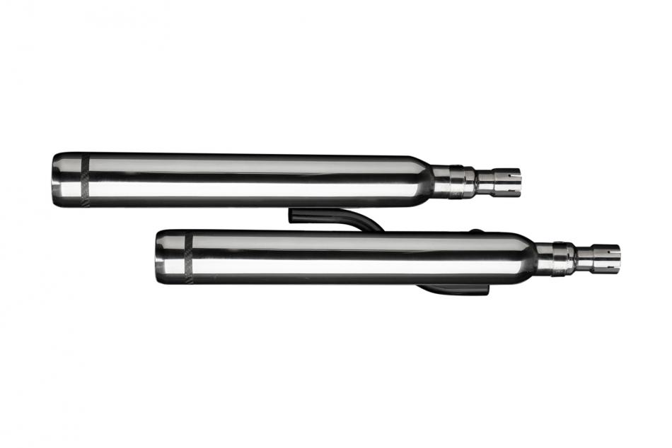 YAMAHA XVS1100/A DRAGSTAR 1998-2009 550mm CUSTOM SILENCER EXHAUST KIT BULL NOSE