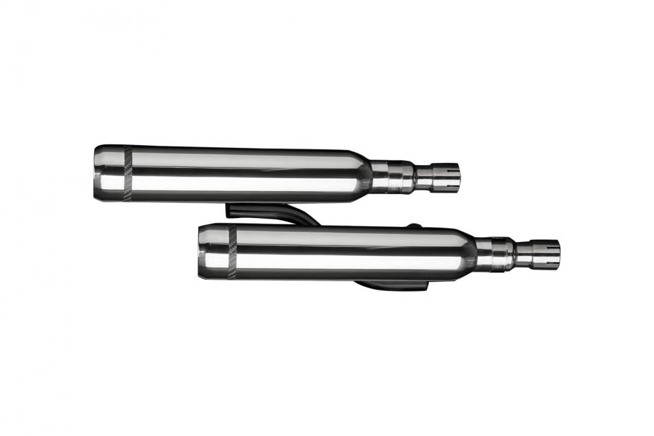 YAMAHA XVS1100/A DRAGSTAR 1998-2009 410mm CUSTOM SILENCER EXHAUST KIT  BULL NOSE