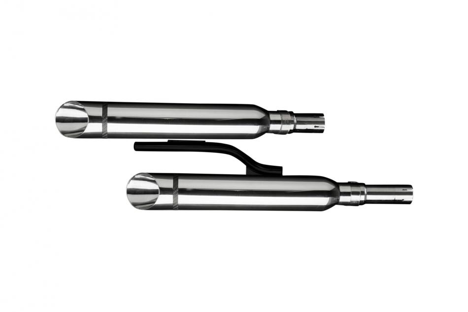 YAMAHA XV1700 ROAD STAR 04-07 410mm CUSTOM SILENCER EXHAUST KIT SLASH CUT