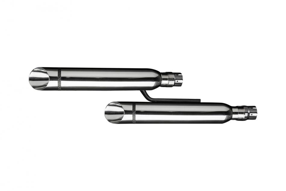 HONDA VTX1800F/N/R/S/T 04-08 410mm CUSTOM SILENCER EXHAUST KIT SLASH CUT