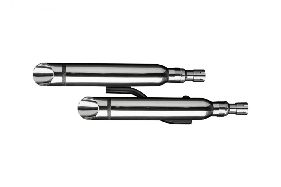 YAMAHA XVS1100/A DRAGSTAR 1998-2009 410mm CUSTOM SILENCER EXHAUST KIT SLASH CUT