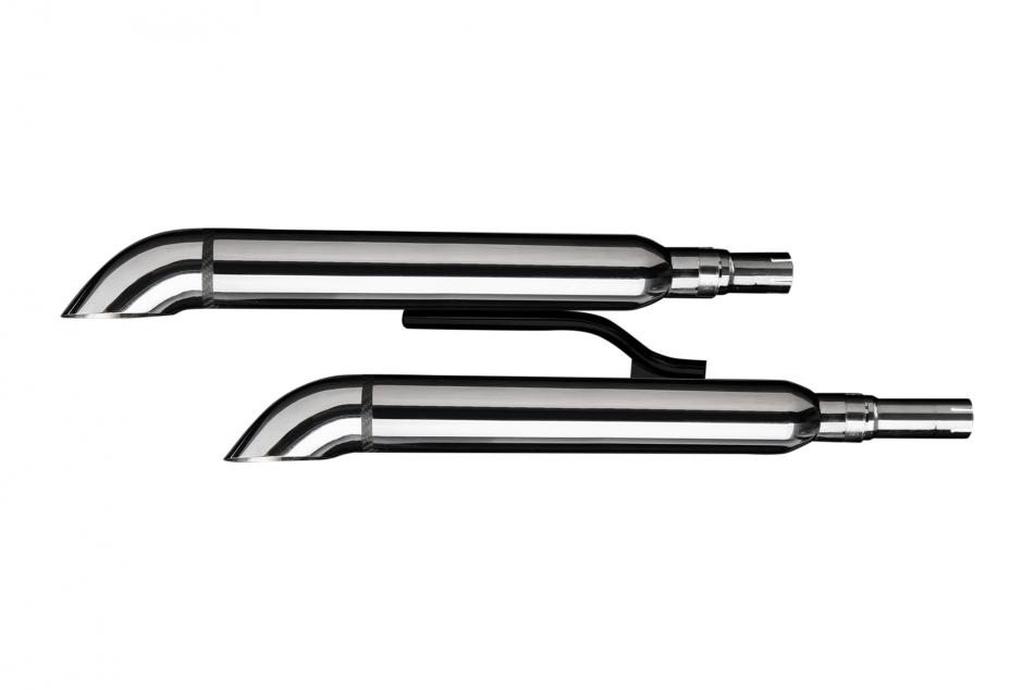 YAMAHA XV1700 ROAD STAR 04-07 550mm CUSTOM SILENCER EXHAUST KIT TURN OUT