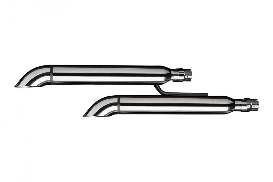 HONDA VTX1800F/N/R/S/T 04-08 550mm CUSTOM SILENCER EXHAUST KIT TURN OUT