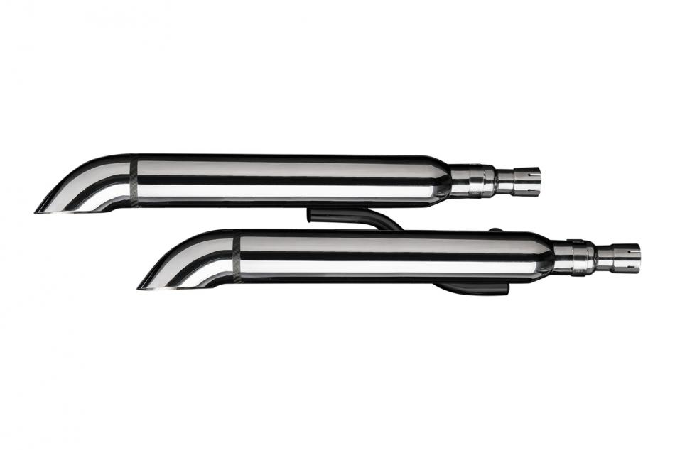 YAMAHA XVS1100/A DRAGSTAR 1998-2009 550mm CUSTOM SILENCER EXHAUST KIT TURN OUT