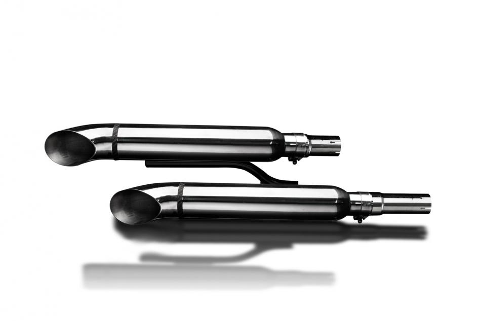 YAMAHA XV1700 ROAD STAR 04-07 410mm CUSTOM SILENCER EXHAUST KIT TURN OUT