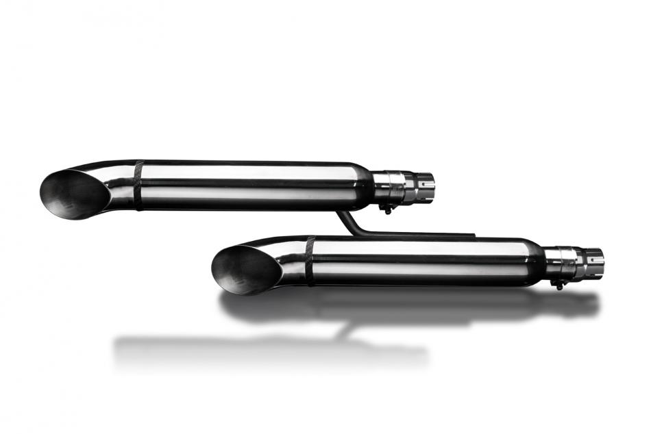 HONDA VTX1800F/N/R/S/T 04-08 410mm CUSTOM SILENCER EXHAUST KIT TURN OUT