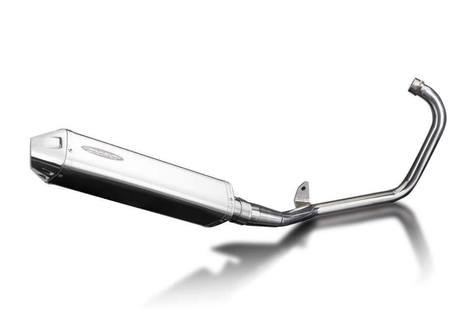 Yamaha YBR125ED 2005-2016 Full Exhaust 420mm Tri-Oval Stainless Silencer