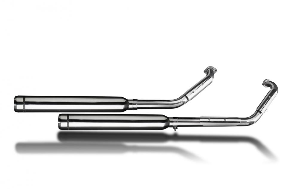 Suzuki VL800 Intruder 01-16 Full Exhaust 2-2 550mm Bull Nose Silencers Stainless