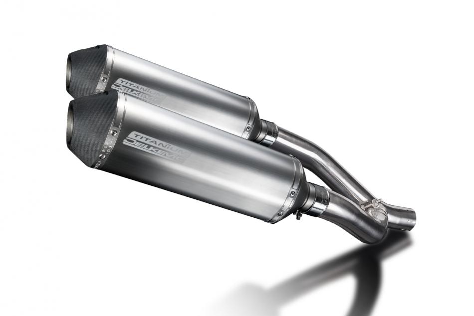 Yamaha XTZ660Z Tenere 2008-2016 343mm X-Oval Titanium Exhaust Silencer Can Kit
