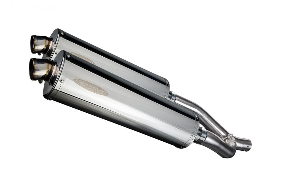 YAMAHA XT660Z TENERE 08-16 450mm OVAL STAINLESS BSAU SILENCER EXHAUST KIT