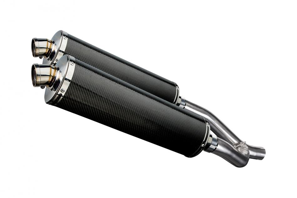 YAMAHA XT660Z TENERE 08-16 450mm OVAL CARBON BSAU SILENCER EXHAUST KIT