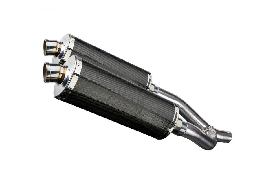 YAMAHA XT660Z TENERE 08-16 350mm OVAL CARBON BSAU SILENCER EXHAUST KIT