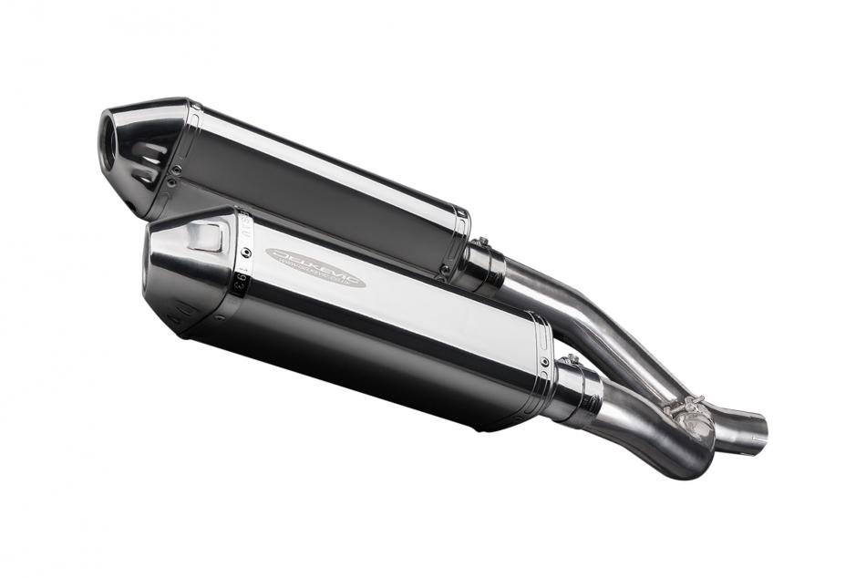 YAMAHA XT660Z TENERE 08-16 320mm TRI STAINLESS BSAU SILENCER EXHAUST KIT