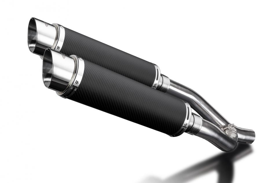 YAMAHA XT660Z TENERE 08-16 350mm CARBON ROUND BSAU SILENCER EXHAUST KIT