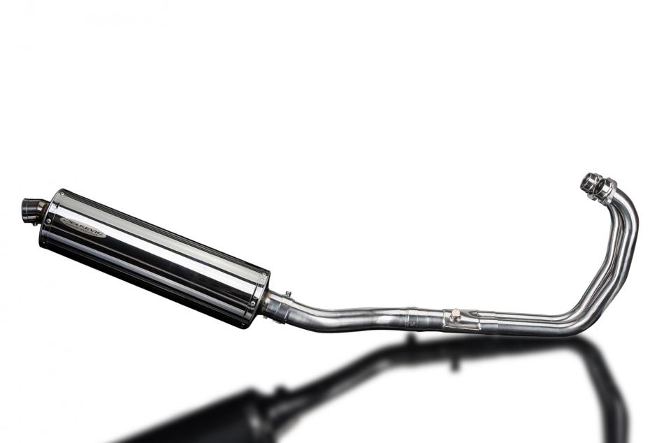 YZFR3 YZF-R3 2015-2024 / OVAL 450mm (18 inch) SILENCER 2-1 COMPLETE SYSTEM 304 STAINLESS STEEL