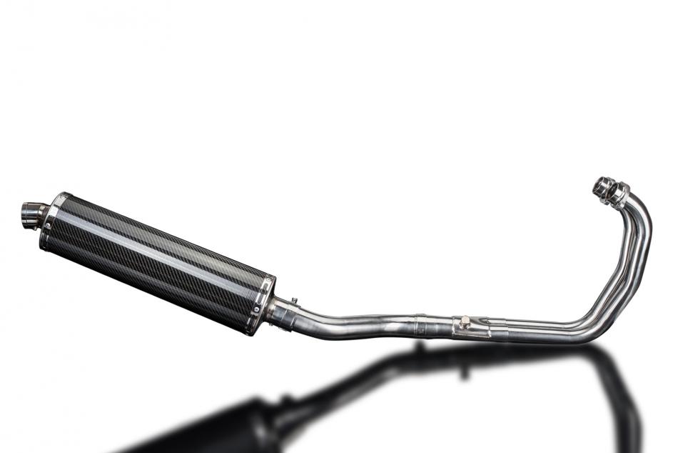 YZFR3 YZF-R3 2015-2024 / OVAL 450mm (18 inch) CARBON FIBRE SILENCER 2-1 COMPLETE SYSTEM
