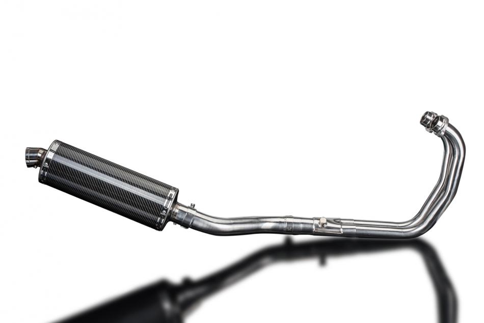 YZFR3 YZF-R3 2015-2024 / OVAL 350mm (14 inch) CARBON FIBRE SILENCER 2-1 COMPLETE SYSTEM