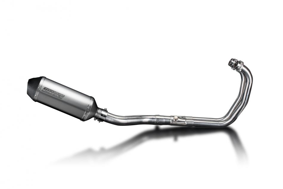 Yamaha YZF-R3 15-24 MT03 2017-24 Full Exhaust 2-1 260mm X-Oval Titanium Silencer
