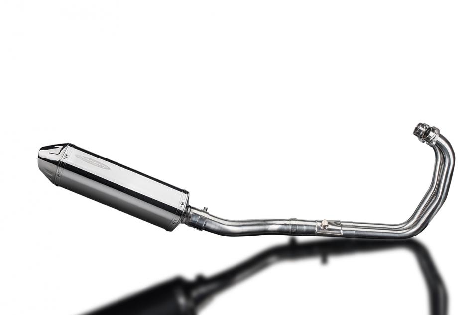 YZFR3 YZF-R3 2015-2024 / TRI-OVAL 320mm (13 inch) R/H SILENCER 2-1 COMPLETE SYSTEM 304 STAINLESS STE