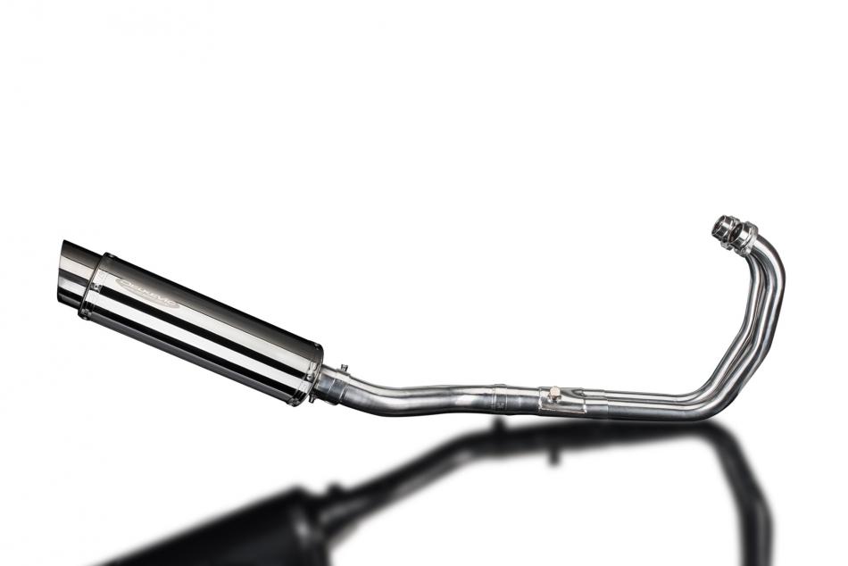 YZFR3 YZF-R3 2015-2024 / SL10 ROUND 350mm (14 inch) SILENCER 2-1 COMPLETE SYSTEM 304 STAINLESS STEEL